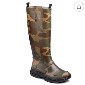 Bass Outdoor Green Camo Field Rain Boot Boots
